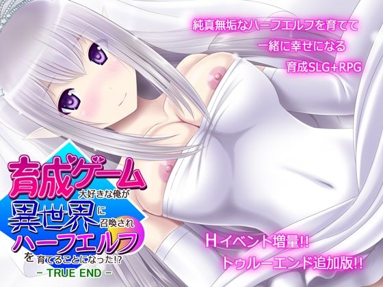 【完全無料】育成ゲーム大好きな俺が異世界に召喚されハーフエルフを育てることになった！？ -TRUE END-｜d_228343