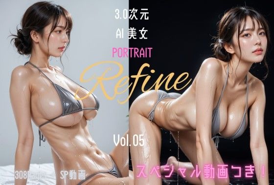 【完全無料】3.0次元AI美女 PORTRAIT Refine VOL.05 AI SEX ポーズ集｜d_597859