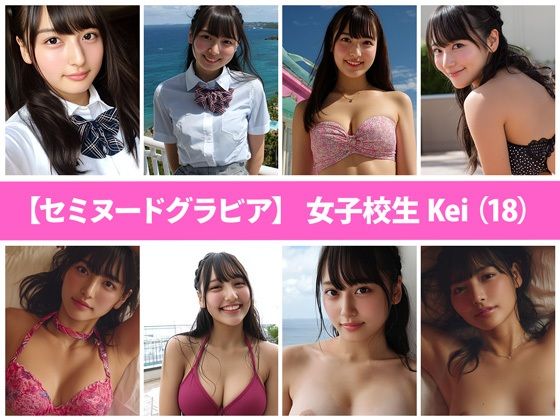 【完全無料】【セミヌードグラビア】女子校生Kei（18）｜d_622835