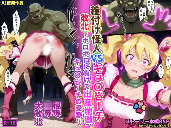 【完全無料】種付け怪人VSキュ〇ピーチ・敗北！ボロボロに負けて出産地獄、キュ〇ピーチの受難！｜d_663586
