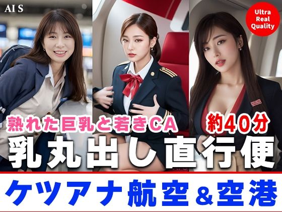 【完全無料】【約40分】『ケツアナ航空＆空港』熟れた客室乗務員、制服を脱ぎ去り淫乱発着。-AIで描く究極の美女達-｜d_676149