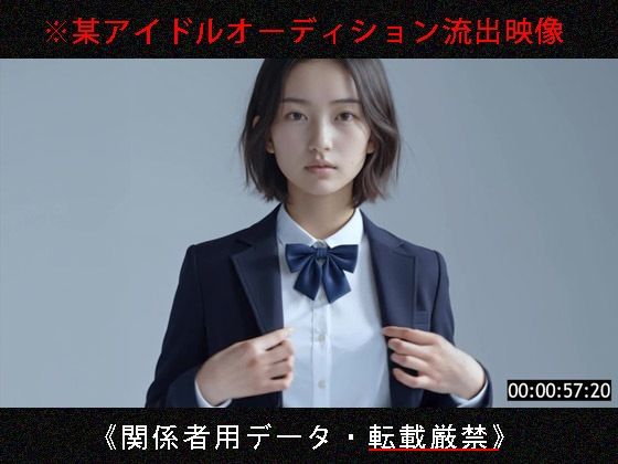 【完全無料】某アイドルオーディション流出映像【No.1009】｜d_677583