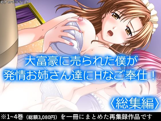 【完全無料】大富豪に売られた僕が発情お姉さん達にHなご奉仕！ ＜総集編＞｜d_685378