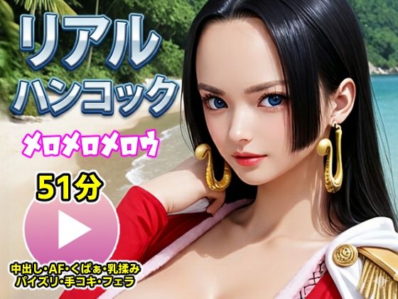 【完全無料】ワンピー○ リアルハンコック【動画】メロメロメロウ｜d_716914