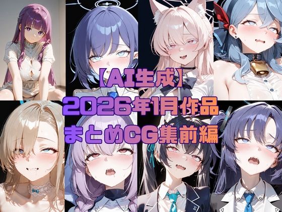 【完全無料】【AI生成】2026年1月作品まとめCG集 前編｜d_728978