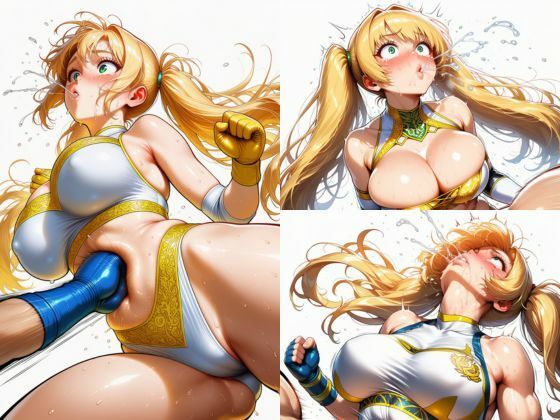 【完全無料】【動画あり】金髪ツインテールのアイドルレスラー、レスリングリングにて散る｜d_731695