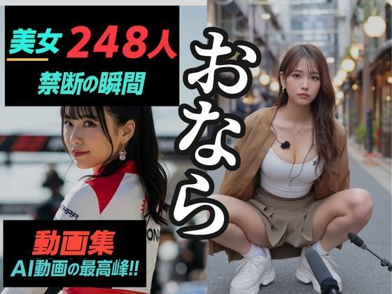 【完全無料】美女248人×禁断の瞬間〜おなら動画集〜｜d_691346