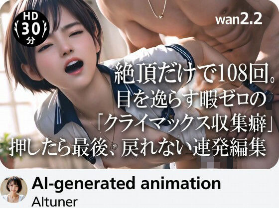 【完全無料】【30分HD】 絶頂だけで108回。目を逸らす暇ゼロの「クライマックス収集癖」──押したら最後、戻れない連発編集｜d_715537