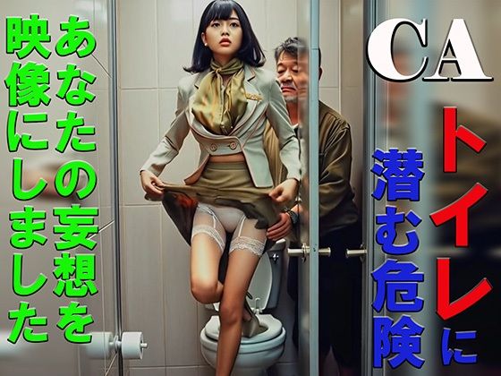 【完全無料】妄想13 CA トイレに潜む危険 AI生成動画｜d_740385