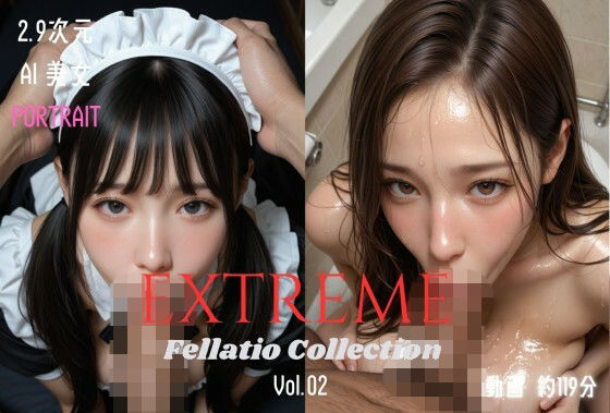【完全無料】2.9次元AI美女 PORTRAIT EXTREME Fellatio Collection VOL.02 AI SEX 動画集｜d_748140
