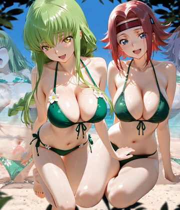 【完全無料】ビーチで出会った美女をナンパしてメス堕ちさせた話 コー○ギアス編｜d_767507