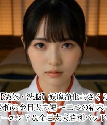 【完全無料】【憑依・洗脳】妖魔浄化士さくら 恐怖の金目太夫編 〜二つの結末〜 ハッピーエンド＆金目太夫勝利バッドエンド｜d_779716