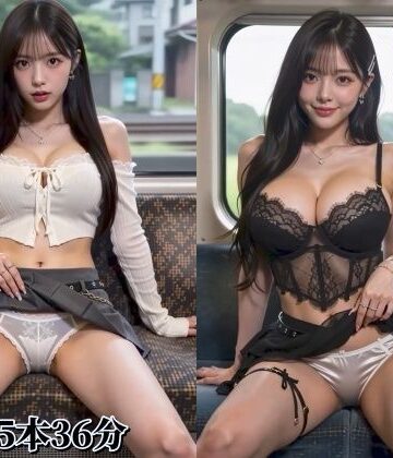 【完全無料】【動画】電車の対面に座った美女がパンツとオッパイを見せつけてくる動画集｜d_819366
