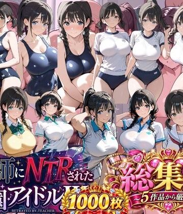 【完全無料】総集編 豪華5作 1000枚 教師にNTRされた学園アイドルJ〇 【テニス、スク水、セーラー、制服、ブルマ、厳選】｜d_816266