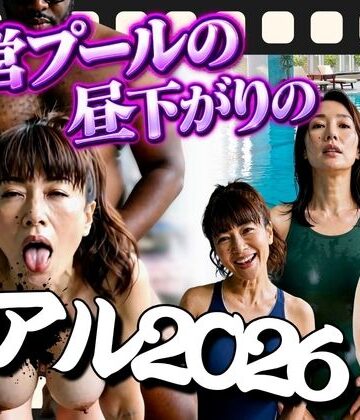 【完全無料】市営プールの昼下がりのリアル2026 〜競泳水着の熟女7人が黒人コーチの極太チ◯ポに堕ちるまで〜｜d_826625