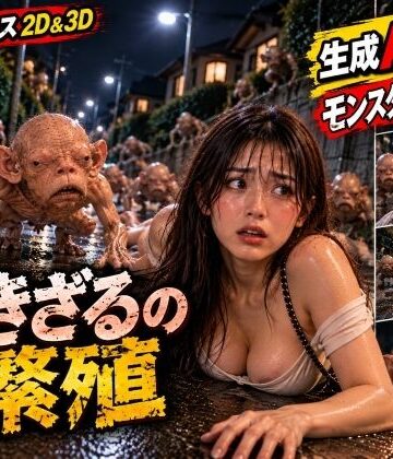 【完全無料】【生成AI動画】『なきざるの繫殖』エロティック・ホラーシリーズ2｜d_838515