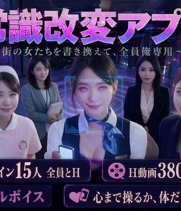 【完全無料】【フルボイス・スマホ対応】常識改変アプリ 〜街の女たちを書き換えて全員俺専用肉便器〜｜d_843482